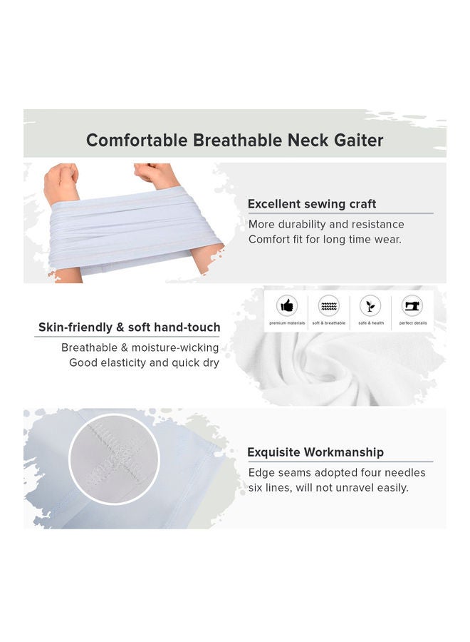 Stylizedd - Designer Neck Gaiter Face Mask Reusable - Heel Story 18.5 x 10inch - Image 1