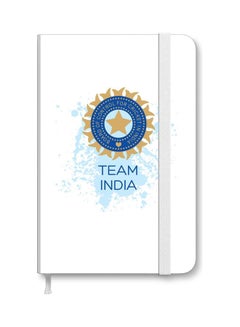 Designer A5 Thick Hardcover Notebook - Team India Multicolour