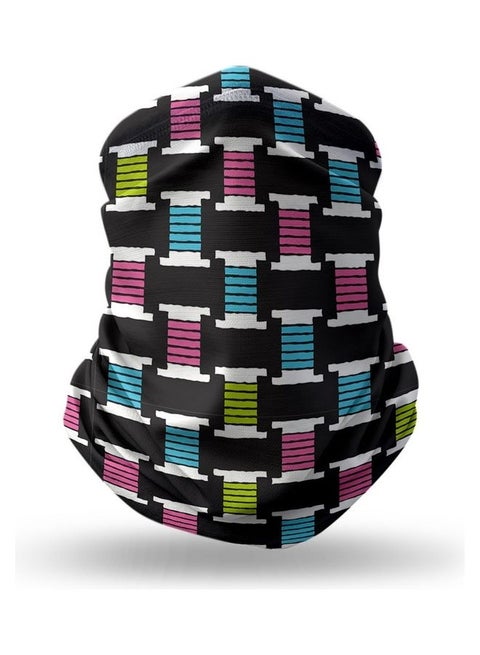 Designer Neck Gaiter Face Mask- Thread Roll