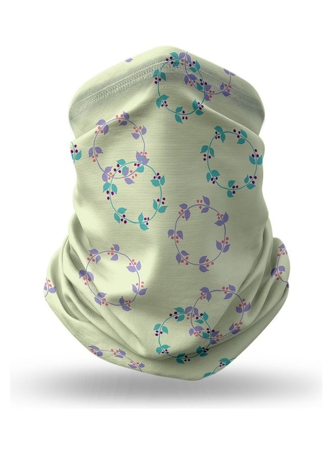 ستايلايزد كمامة وجه بتصميم على شكل إكليل زهور - Image 1