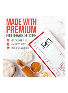 MMG Non-Stick Silicone Baking Mat Multicolour 60 x 40 x 0.4cm  - Image 3