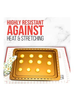 MMG Non-Stick Silicone Baking Mat Multicolour 60 x 40 x 0.4cm  - Image 4