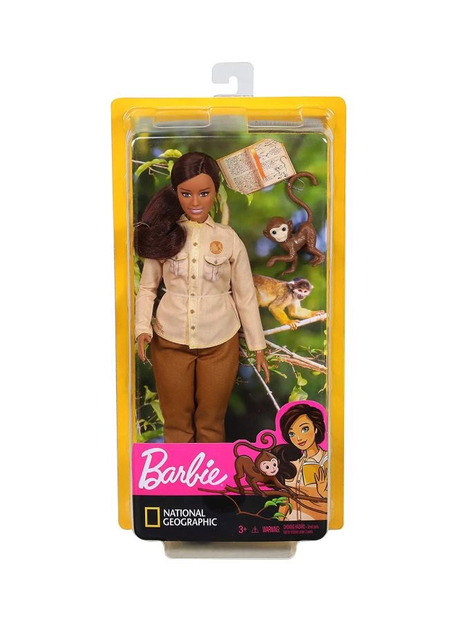 Barbie National Geographic Series Wildlife Conservationist Career Fashion Doll Set GDM48 - Image 2