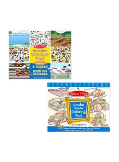 Melissa & Doug Reusable Sticker Pad Vehicle 4199 0.55x14x11inch  - Image 1