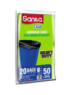 Sanita Biodegradable Garbage Bag Large Black 76x95cm  - Image 1