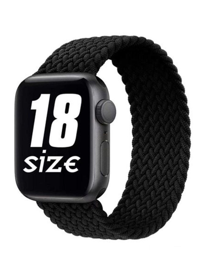 D'VOGUE - Replacement Strap For Apple iWatch Series 6/SE/5/4/3/2/2 Black - Image 1