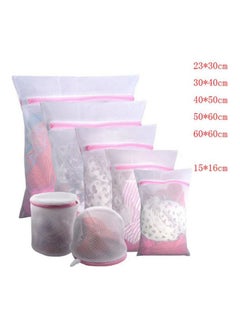 Generic 7-Piece Laundry Bag White/Pink  - Image 2