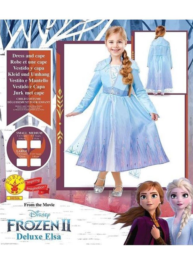 Official Disney Frozen 2, Elsa Classic Travel Dress, Childs Costume, Size Medium Age 5-6 Years Multicolour 3002845-6 - v1612614639/N30677249A_4