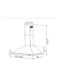 MASTERgas Chimney Hood mghf-90 Silver  - Image 4