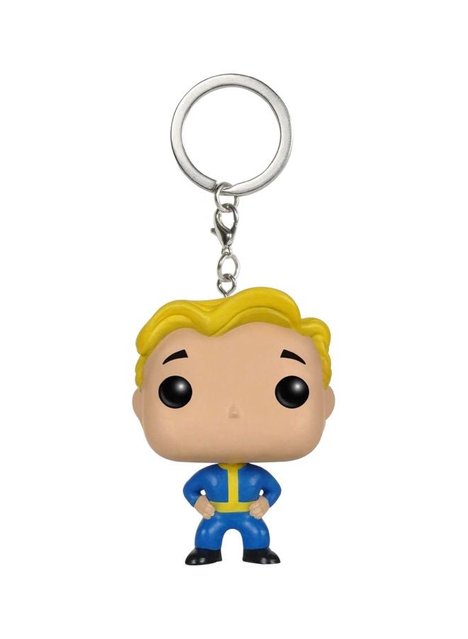 Funko Pop! Fallout Boy  Figure Toy Keychain Beige/Blue/Yellow  - Image 1