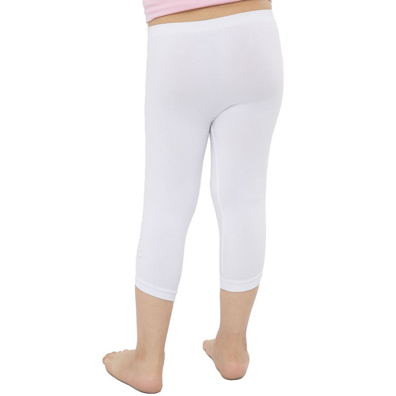 Pants Microfibre For Girls White/Pink