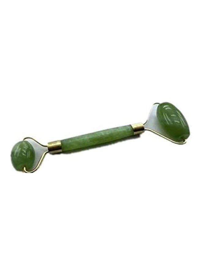 بكرة تدليك الوجه مزودة بحجر اليشم وعصا وعجلة لشد الوجه والتخلص من التجاعيد واسترخاء الوجه وتجميله أخضر 100جرام - Image 2