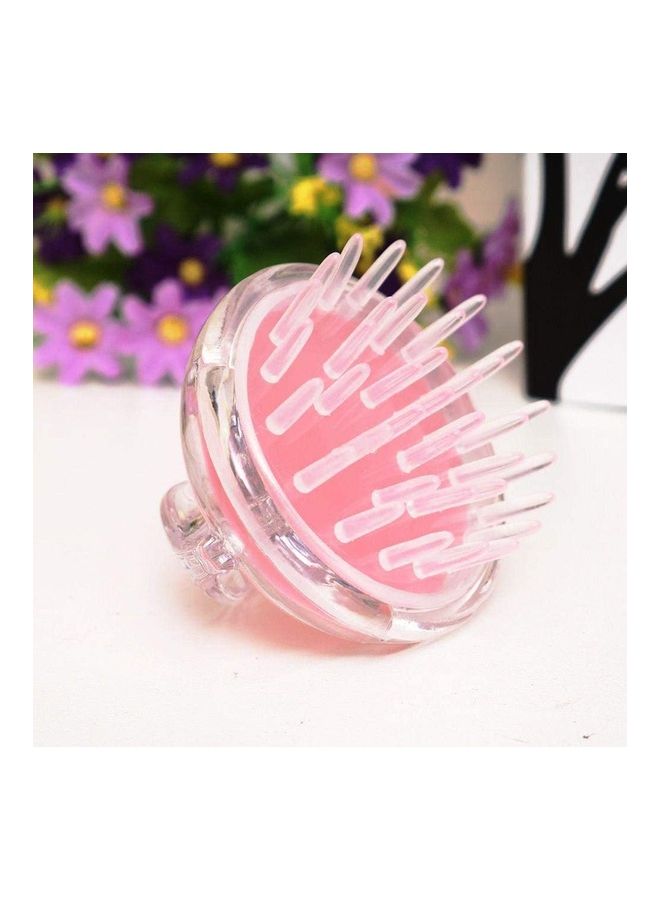 Silicone Head Hair Brush Comb Pink 60grams - Image 2