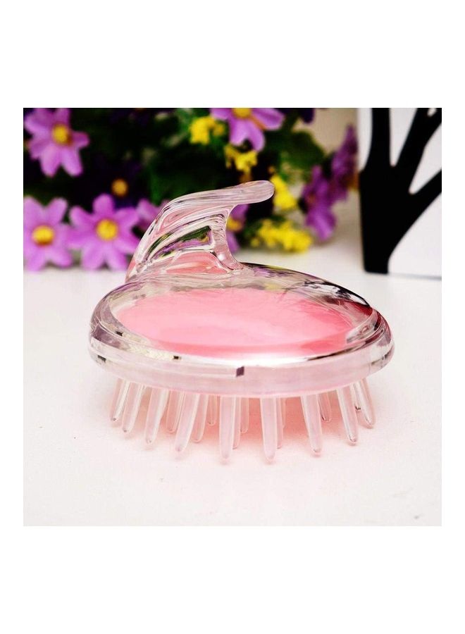 Silicone Head Hair Brush Comb Pink 60grams - Image 3
