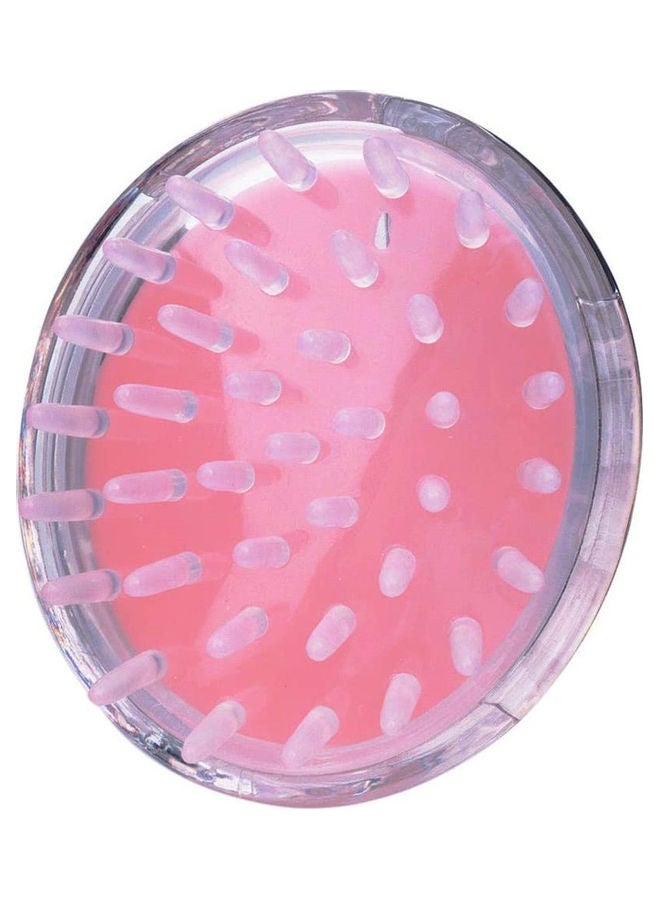 Silicone Head Hair Brush Comb Pink 60grams - Image 4
