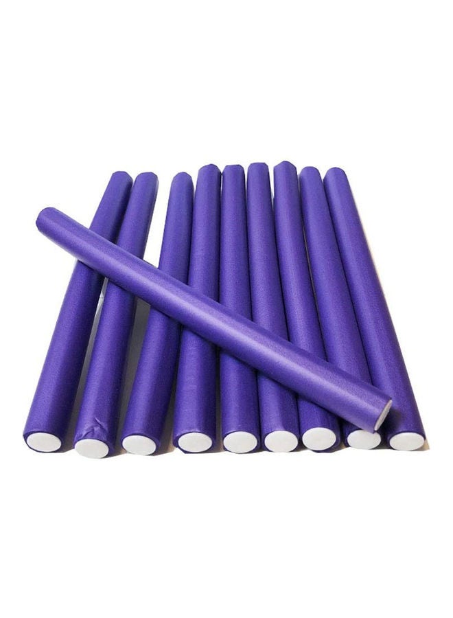 مجموعة بكرات تجعيد الشعر مكونة من 10 قطع أرجواني 80جرام - Image 1