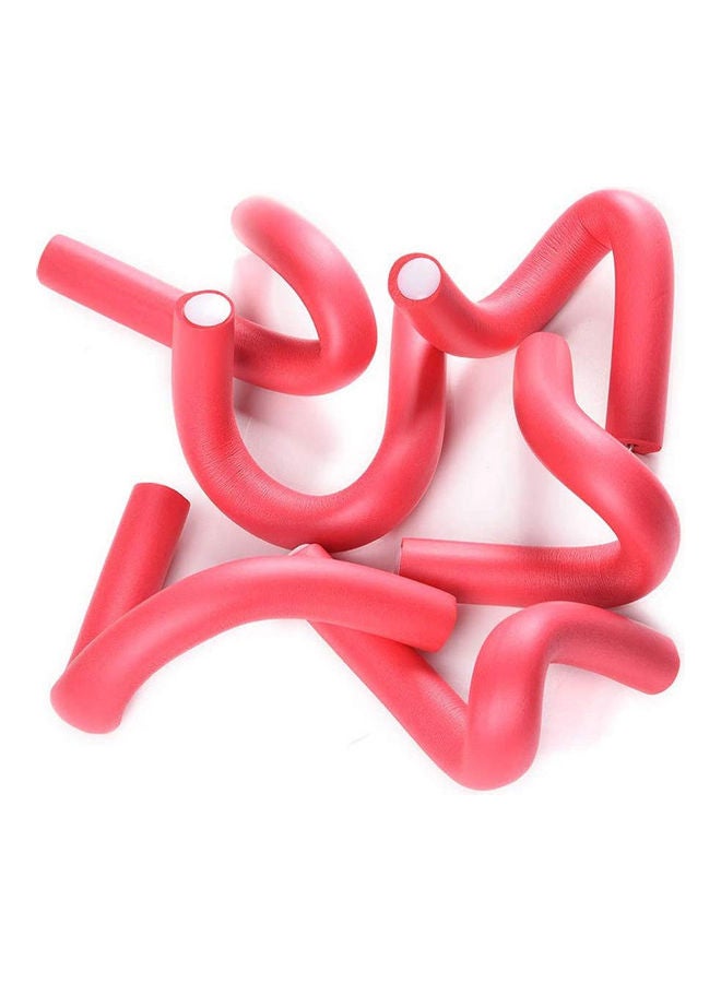 10-Piece Hair Curlers Roll Stick Set Pink 80grams - Image 3