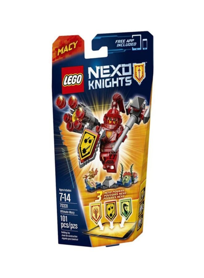 ليغو طقم مكون من 101 قطعة من لعبة تكوبن الهياكل نيكسو نايتس ألتيميت ماسي 70331 70331 101 7 سنوات + - Image 4
