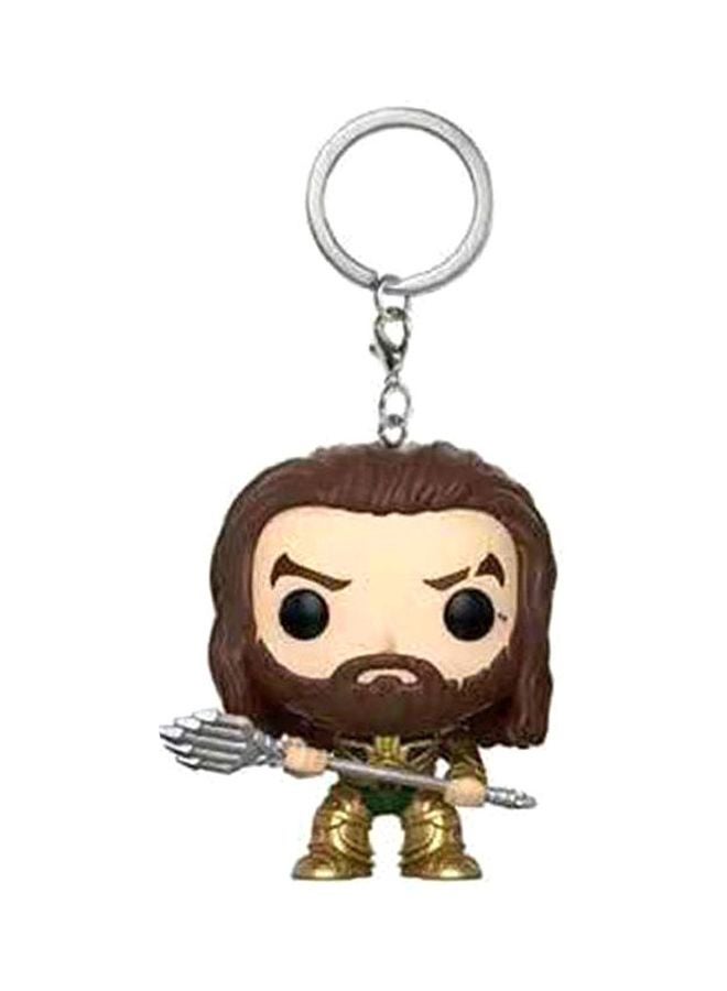 Funko Pop! Dc Comics Aquaman  Figure Toy Keychain Beige/Gold/Brown  - Image 1