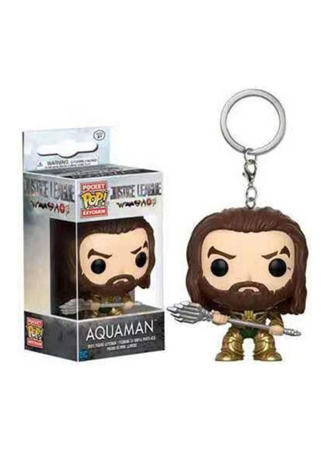 Funko Pop! Dc Comics Aquaman  Figure Toy Keychain Beige/Gold/Brown  - Image 3