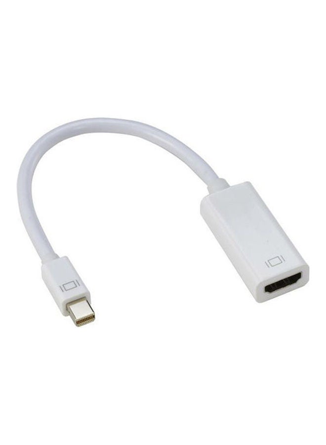 Mini Display Port Yo HDMI Adapter For Apple's Macbook/Macbook Pro White