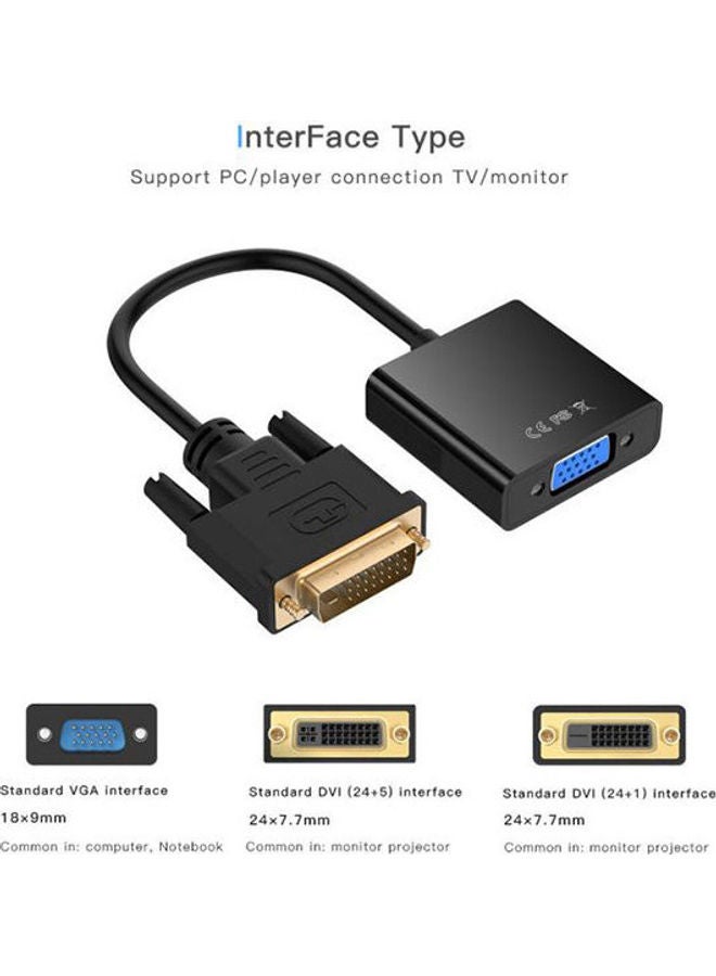 رانيبوبو محول DVI 24+1 ذكر إلى VGA أنثى - - Image 3