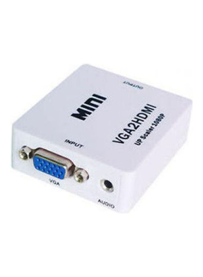 ماركة غير محددة - محول 2B من VGA إلى HDMI أبيض/ متعدد الألوان - Image 1