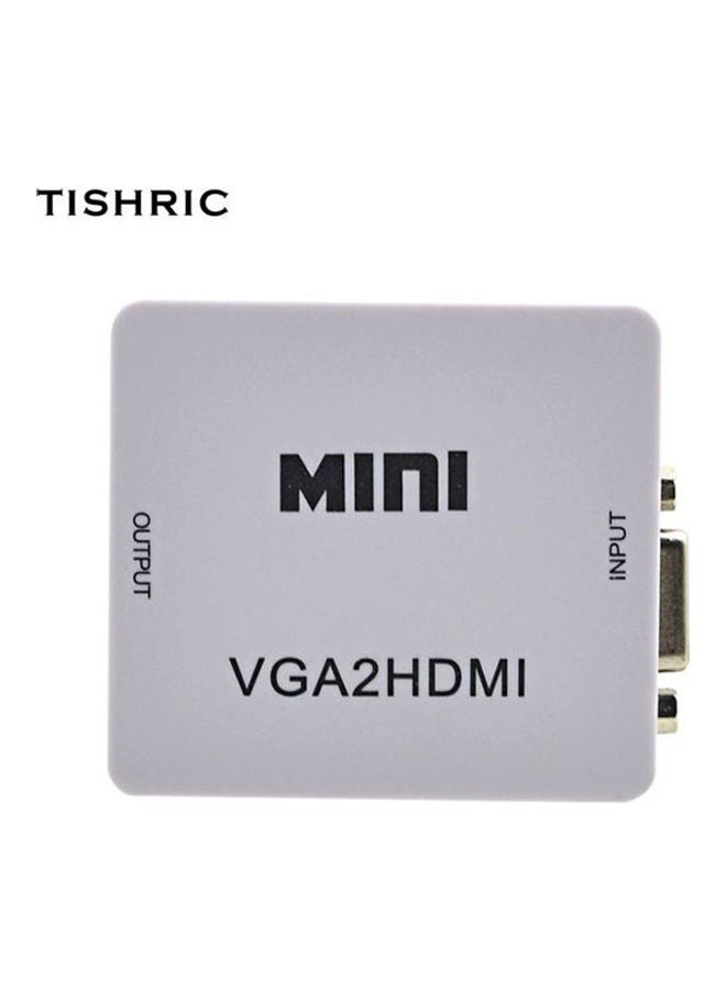 ماركة غير محددة - محول 2B من VGA إلى HDMI أبيض/ متعدد الألوان - Image 1