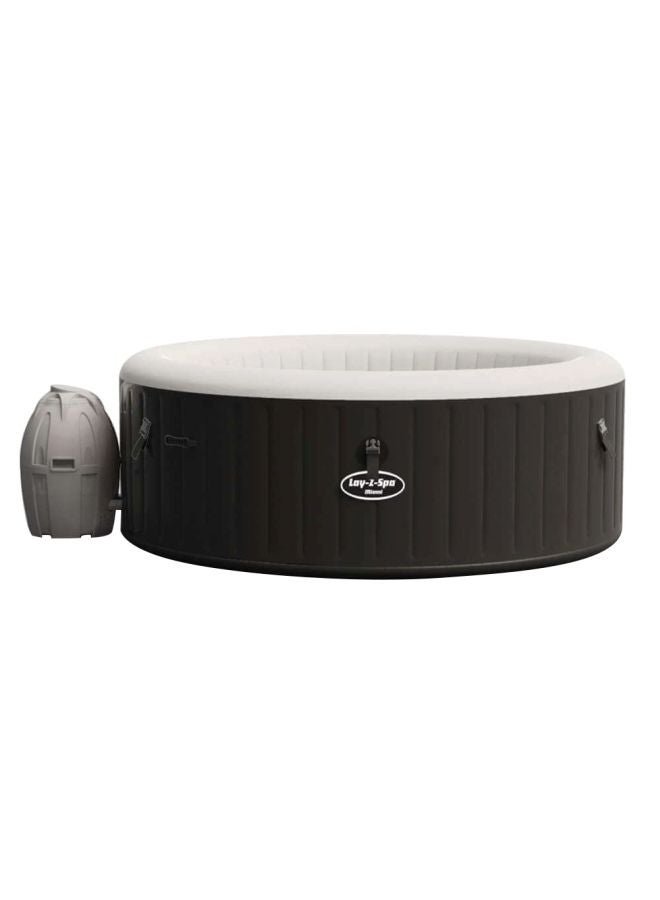 Lay-z-spa 1.80m X 66cm Miami Airjet Black/White 71x26inch