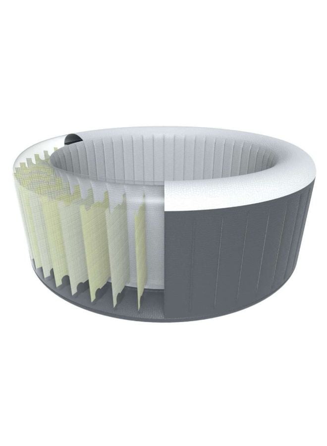 Lay-z-spa 1.80m X 66cm Miami Airjet Black/White 71x26inch
