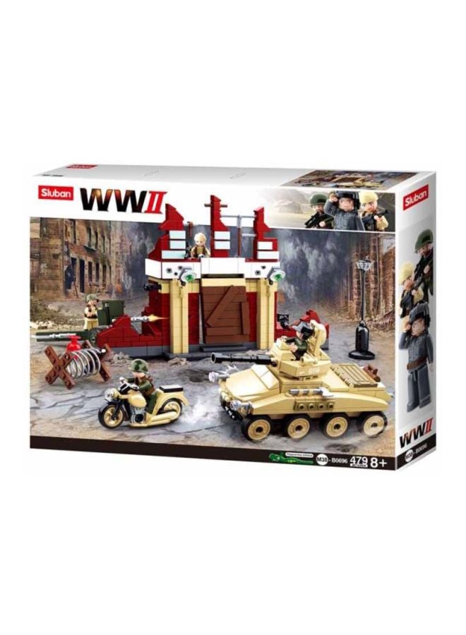 Sluban - 6938242955670 479-piece Army Battle WWII Series Building Block Set M38-B0696 8+ Years - Image 1