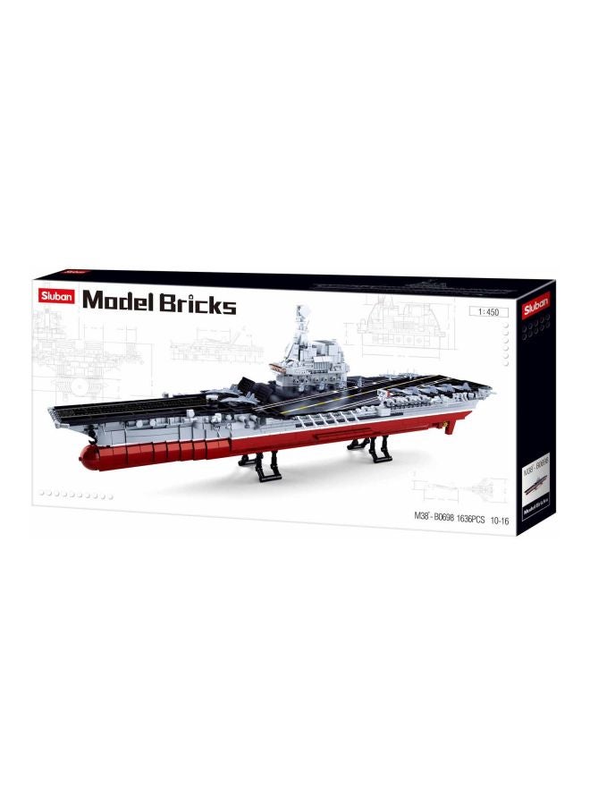 Sluban M38-B0698 1636-Piece Aircraft Carrier Building 1636 10+ Years - Image 2