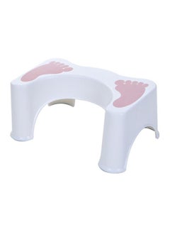 CYTHERIA Antiskid Toilet Stool White/Pink 