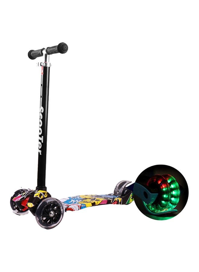 كول بيبي سكوتر دفع قابل للطي مع عجلات بإضاءة LED للأطفال حديثي المشي - Image 1