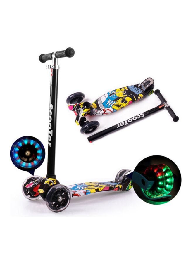 كول بيبي سكوتر دفع قابل للطي مع عجلات بإضاءة LED للأطفال حديثي المشي - Image 2