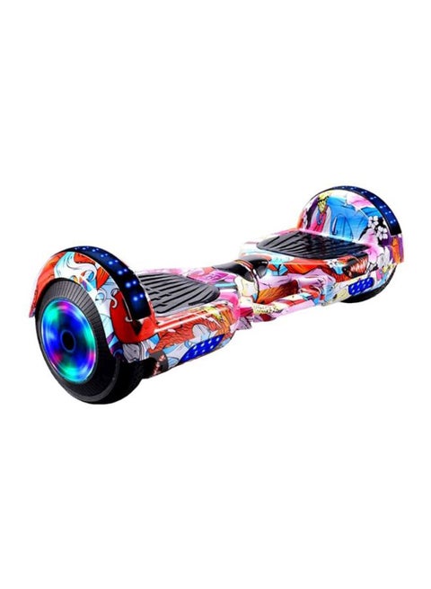Smart Self Balancing Scooter With LED Wheels Black 58.4x17.8x18.5cm