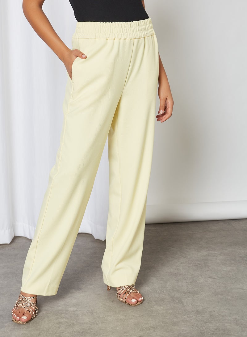 Straight Fit Pants Pastel Yellow - v1612634706/N43745824V_1