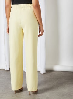 SELECTED FEMME Straight Fit Pants Pastel Yellow  - Image 2