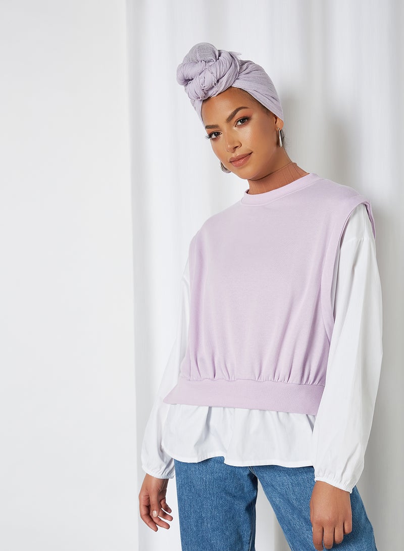 PIECES - Lamsi Shirt Sweatshirt Orchid Bloom - Image 1
