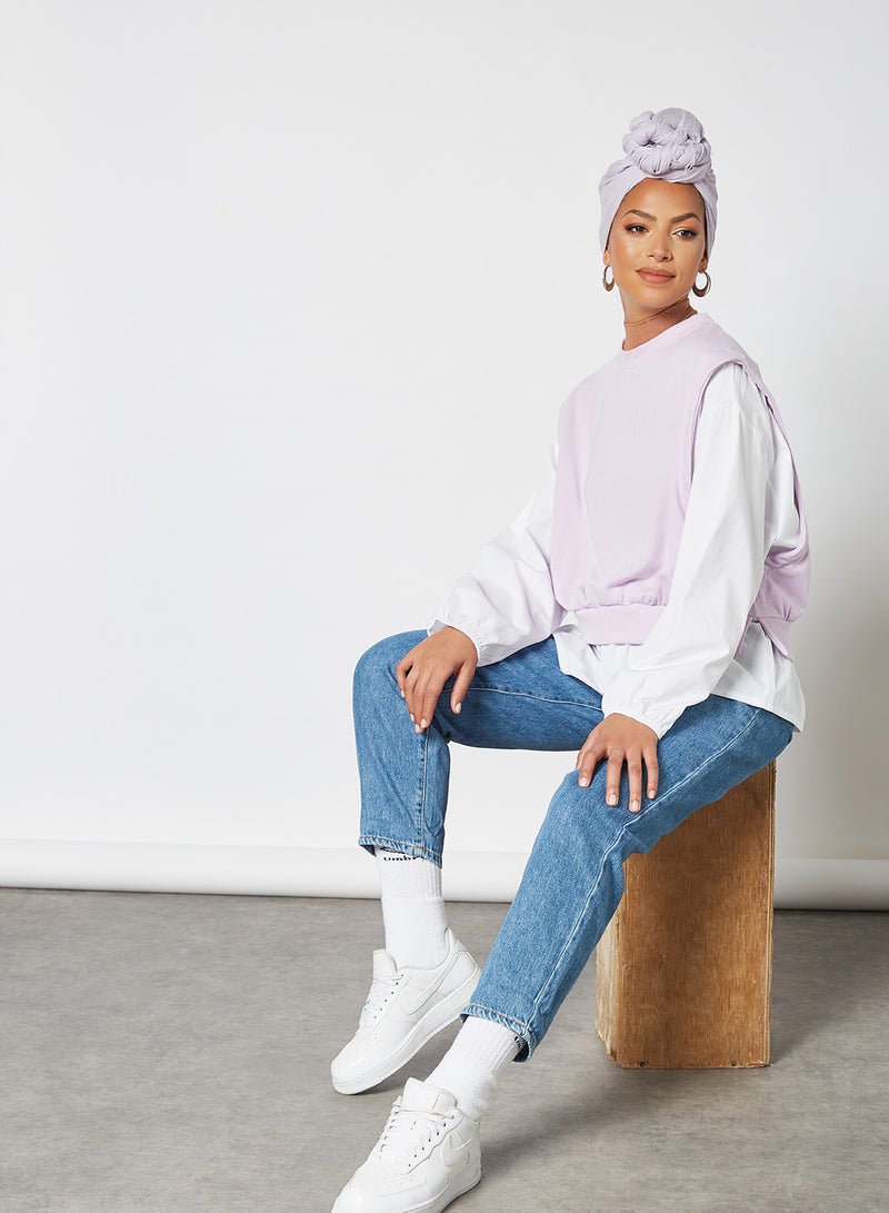 PIECES - Lamsi Shirt Sweatshirt Orchid Bloom - Image 1
