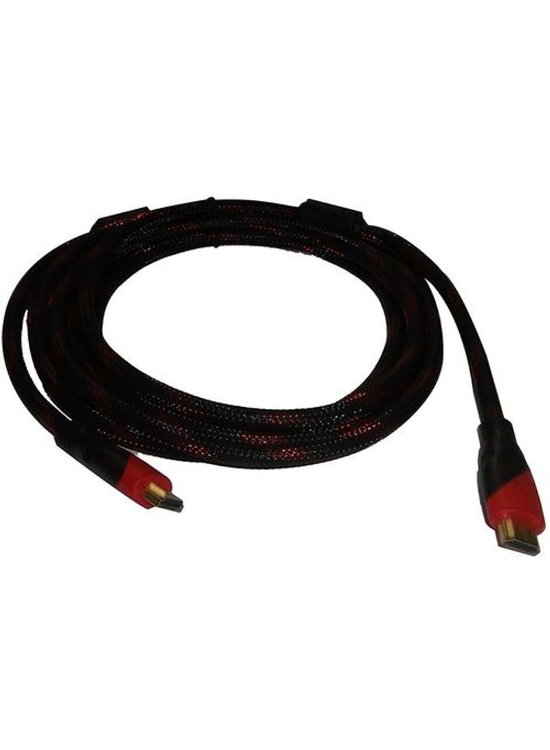 كابل HDMI بطول 3 أمتار أسود/أحمر - Image 1