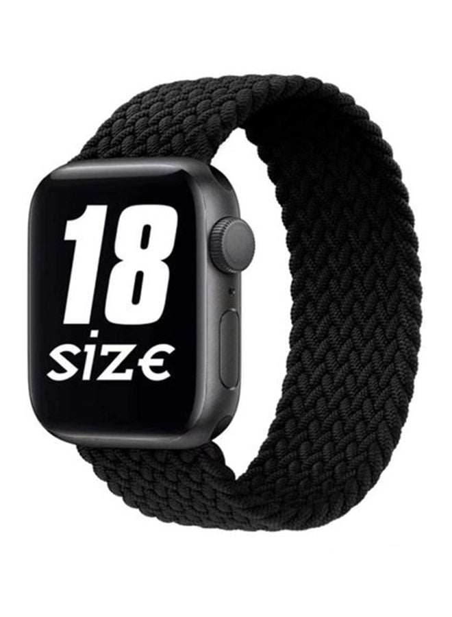 D'VOGUE - Replacement Strap For Apple iWatch Series 6/SE/5/4/3/2/2 Black - Image 1