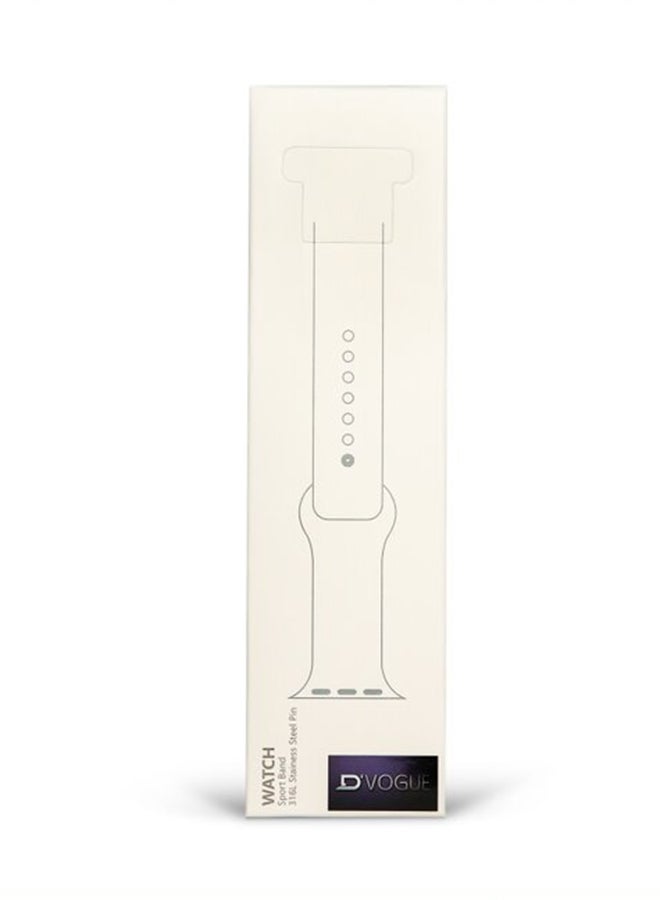 D'VOGUE - Replacement Strap For Apple iWatch Series 6/SE/5/4/3/2/2 Black - Image 1