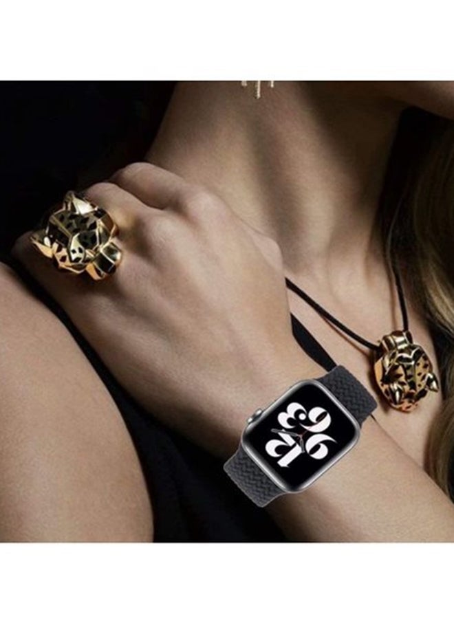 D'VOGUE - Replacement Strap For Apple iWatch Series 6/SE/5/4/3/2/2 Black - Image 1