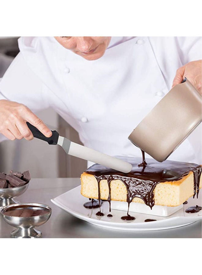 AnneFish 3-Piece Stainless Steel Baking Scraper Set Silver/Black  - Image 5