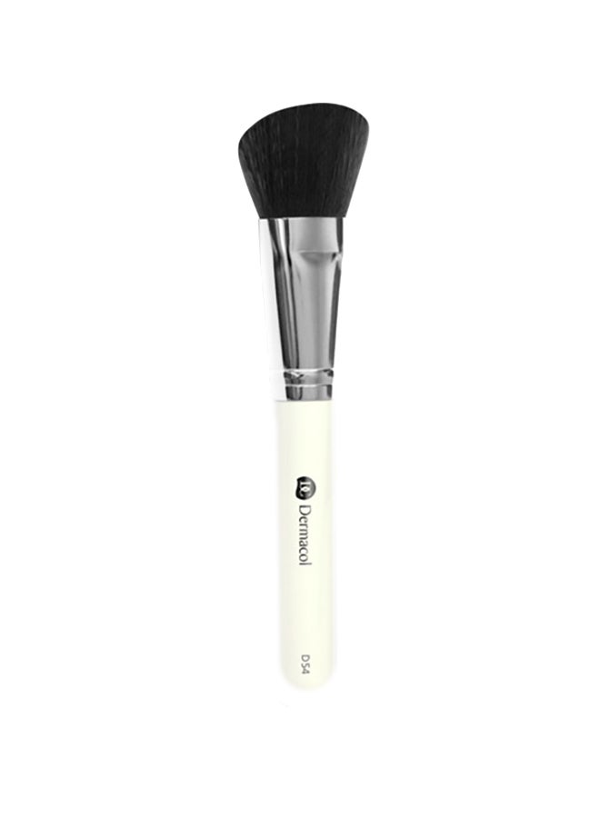 Dermacol D54 Blush And Bronzer Brush White/Silver/Black - Image 1