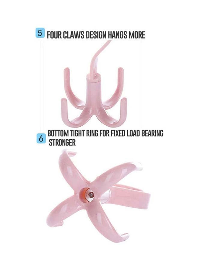 fashionhome Wall Mounted  4 Claw Rotatable Multi Purpose Clothes Hook Assorted 7x15cm  - Image 3
