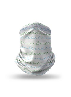 Designer Neck Gaiter Face Mask Reusable - Cursive Story 18.5 x 10inch