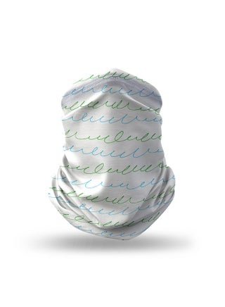 Designer Neck Gaiter Face Mask Reusable - Cursive Story 18.5 x 10inch - v1612682359/N44200572A_1