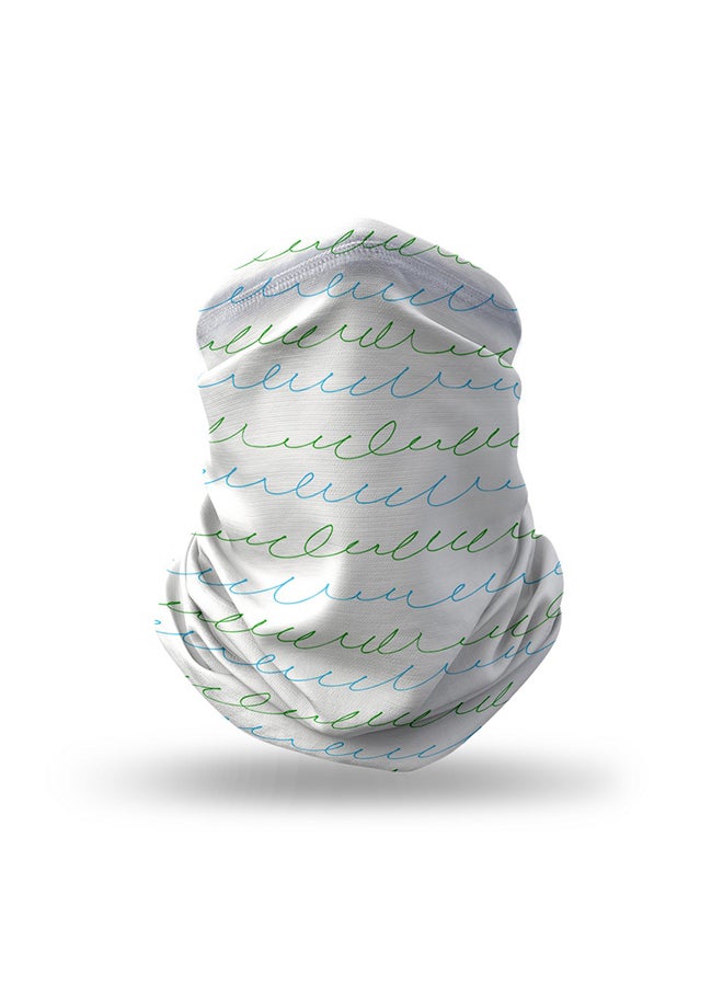 Stylizedd - Designer Neck Gaiter Face Mask Reusable - Cursive Story 18.5 x 10inch - Image 1